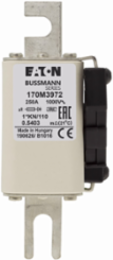 High Speed Square Body Fuse 250A, 1250V IEC, 150 kAIC, Class aR, DIN 43 620