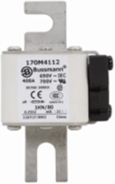 High Speed Square Body Fuse 400A 690V 200 kAIC DIN 43 620