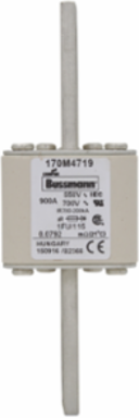 High Speed Fuse 900A, 5.433 Inch x 2.087 Inch, Class aR, Non Indicating