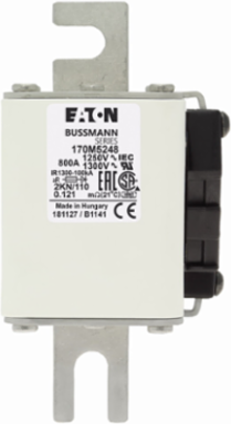 High Speed Square Body Fuse 800A 1250V AC Class aR DIN 43 620 100 kAIC