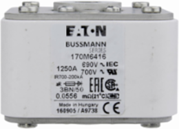 High Speed Square Body Fuse 1250A 200 kAIC Class aR AC Flush