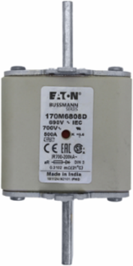 High Speed Square Body Fuse 500A 690V 200 kAIC
