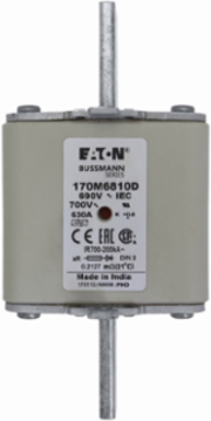 High-Speed Square Body Fuse 690V 630A 200 kAIC Class aR