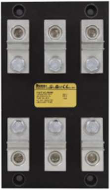 Class T Modular Fuse Block, 101-200A, 600 Vac/Vdc, Glass Polyester Material