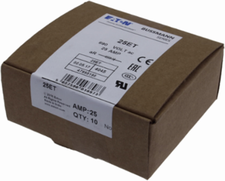 High Speed Fuse 25 A, AC 690 V, DC 500 V, BS88, 19 x 77 mm, UL Recognized