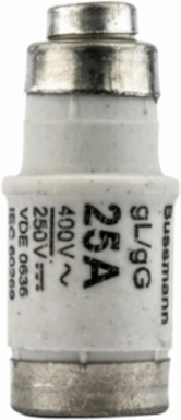 Time-delay Fuse 400V 25A 100 kAIC Ceramic Body Non-Indicating Class C gL/gG