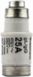 Time-delay Fuse 400V 25A 100 kAIC Ceramic Body Non-Indicating Class C gL/gG