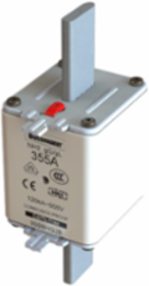 Low Voltage NH Fuse, 355 A, 500 V, 120 kAIC, Square-body with Knife Blade Contacts