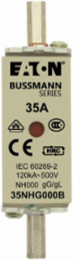 Low Voltage NH Fuse 35A 500V 120kAIC Square-Body with Knife Blade Contacts