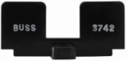 Fuse Block Cover with End Barrier, 2.56 Inch Length, 1.125 Inch Height, .026 lb Weight