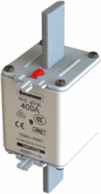 Low Voltage NH Fuse 400A, 500V, Square Body, 120kAIC, Live Gripping Lug