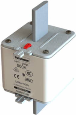 Low Voltage NH Fuse, 500A, 500V, 120kAIC, Ceramic Body, Industrial Application