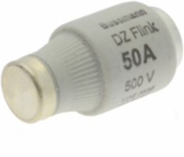 Fast-Acting Low Voltage D Fuse, 50A, 500V, 27 x 50 MM, Ceramic Body, 25 per Package