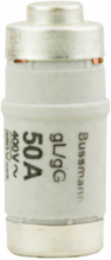 Low Voltage D0 Fuse, 400V, 50A, 36MM Height, Time-Delay, Ceramic Body