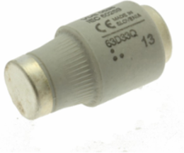 Low Voltage D Fuse 63A 500V Fast-Acting Bottle Shape 27 x 16 mm