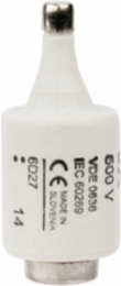 Low Voltage D Fuse 500V, 6A, 100 kAIC, Ceramic Body, Time Delay, Green