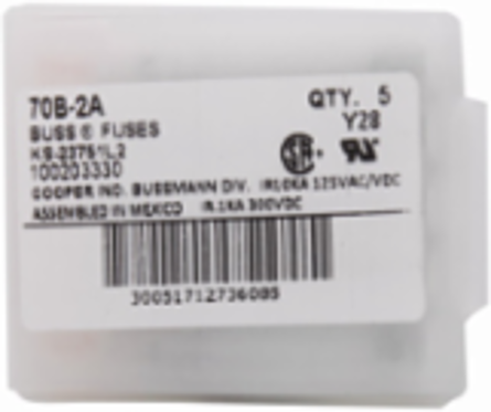 1A Telecommunication Fuse, 125 Vac/300 Vdc, 1 kAIC, Ferrule End X Ferrule End