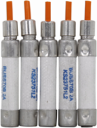 1A Telecommunication Fuse, 125 Vac/300 Vdc, 1 kAIC, Ferrule End X Ferrule End