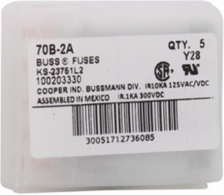 Telecommunication Fuse 10A 125 Vac, 300 Vdc, Ferrule End x Ferrule End