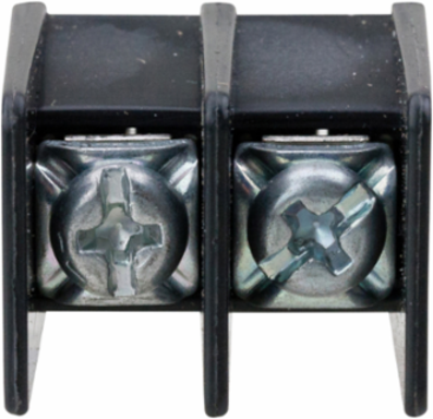 Single Row Terminal Block 1.93 Inch Length, 2-Pole, 300V, 0.1 LB Weight