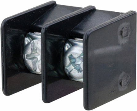 Single Row Terminal Block 1.93 Inch Length, 2-Pole, 300V, 0.1 LB Weight