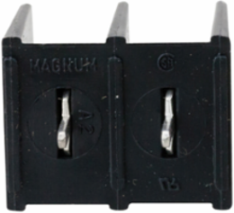 Single Row Terminal Block 1.93 Inch Length, 2-Pole, 300V, 0.1 LB Weight