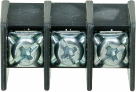 Single Row Terminal Block 1.93 Inch Length, 300V, Three-pole, 9 lb-in Torque