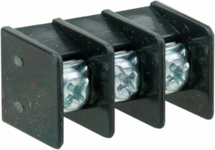 Single Row Terminal Block 1.93 Inch Length, 300V, Three-pole, 9 lb-in Torque