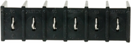 Single Row Terminal Block, 6-Pole, 300V, 0.375 Inch Center Spacing, 1.93 Inch Length
