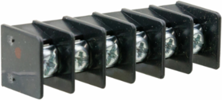 Single Row Terminal Block, 6-Pole, 300V, 0.375 Inch Center Spacing, 1.93 Inch Length