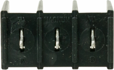 Single Row Terminal Block, 7-Pole, 1.93 Inch Length, 300V, Non Feed-Thru