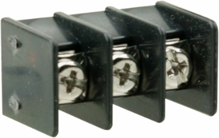 Single Row Terminal Block, 7-Pole, 1.93 Inch Length, 300V, Non Feed-Thru