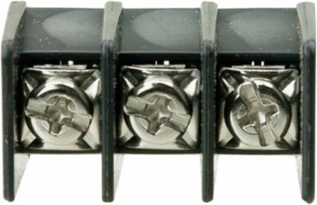 Single Row Terminal Block, 7-Pole, 1.93 Inch Length, 300V, Non Feed-Thru