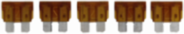 Automotive Blade Fuse, 5A, 32 Vdc, 1 kAIC, Color Code Tan, Non Indicating