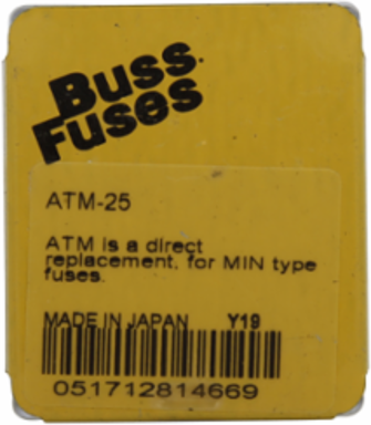 Blade Fuse 25A 1.4 Inch Fast Acting Automotive Fuse