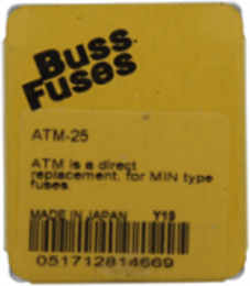 Blade Fuse 25A 1.4 Inch Fast Acting Automotive Fuse