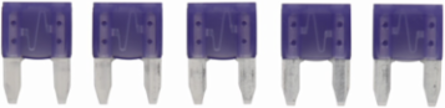 Violet Blade Fuse, 3A, 32 Vdc, 1.6 Inch Height, Non Indicating