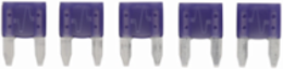 Violet Blade Fuse, 3A, 32 Vdc, 1.6 Inch Height, Non Indicating