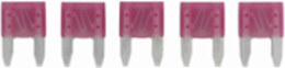 4A Blade Fuse, 32 Vdc, 1 kAIC, Non Indicating, Pink, 1.38 Inch Length