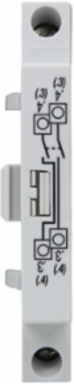 Auxiliary Contact 10A 240 Vac NO, .52 Inch Width, 2.38 Inch Height