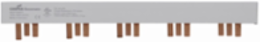 Modular Comb Bus Bar, 15 Pins, 100 A, 600 Vac/Vdc, 2 Inch Width
