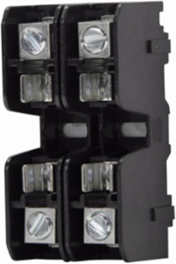 Modular Fuse Block, Two-Pole, 2 Inch Height, 2 Inch Depth, 1 Inch Width