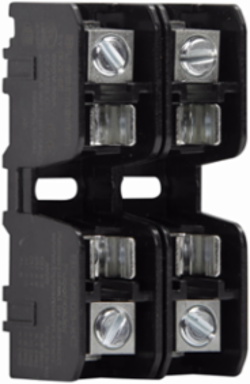 Modular Fuse Block, Two-Pole, 2 Inch Height, 2 Inch Depth, 1 Inch Width
