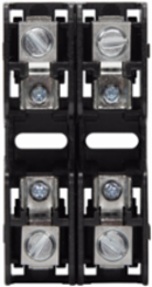 Modular Fuse Block, Two-Pole, 2 Inch Height, 2 Inch Depth, 1 Inch Width