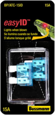 Blade Fuse 15A Fast Acting 32Vdc .76 Inch x .207 Inch - 2000 Pack
