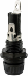 Panel Mounted Fuse Holder, 250V, 16A, For 1/4 Inch x 1-1/4 Inch Fuse