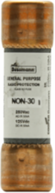 General Purpose Fuse 30A, Non Indicating, 50 kAIC, 0.56 Inch Width, 2 Inch Height