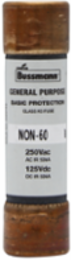 General Purpose Fuse 60A 250 Vac, 125 Vdc 3 Inch Non Current-limiting
