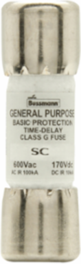 General Purpose Fuse, 1.5A, 600 Vac/170 Vdc, Class G, Fast Acting
