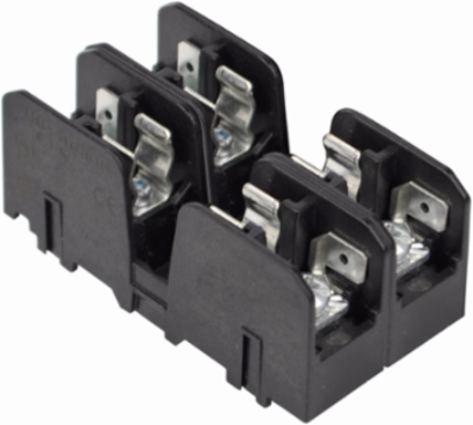 Fuse Blocks, 600V, 30A, Two-pole, Screw/Quick Connect